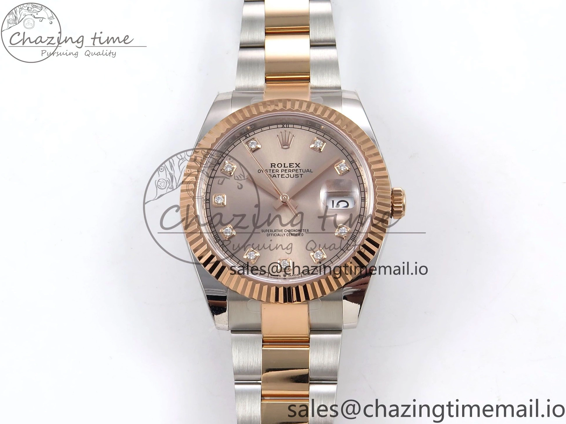 SH3235（Gain Diamonds Oyster 904L DateJust 126331 Steel Dial ARF RG on Edition 41 SS Bracelet 1:1 Weight） Best RG 0517